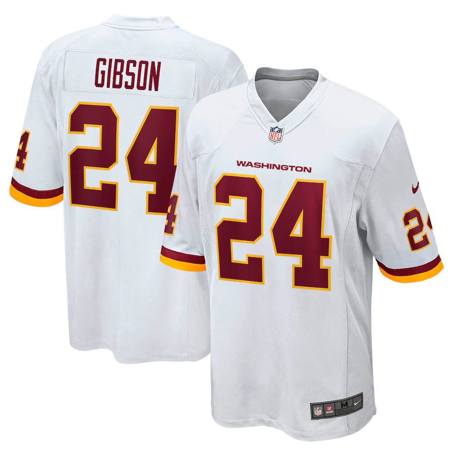 Men Washington Redskins #24 Antonio Gibson Nike White Game Player NFL Jersey->washington redskins->NFL Jersey